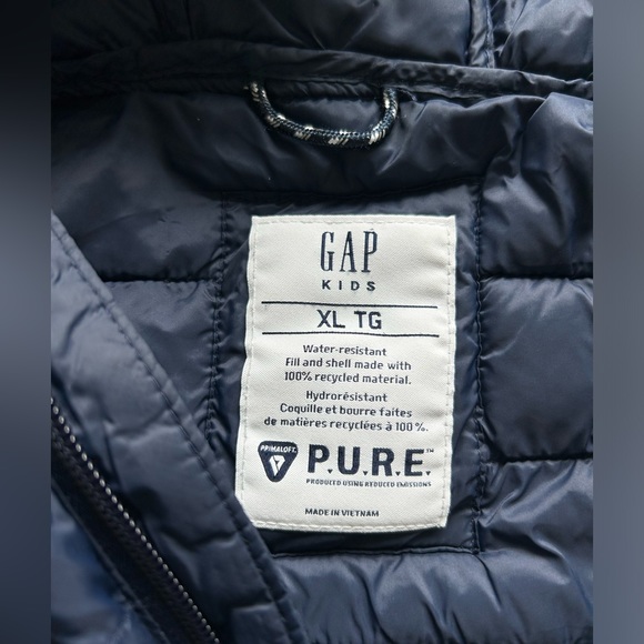 GAP Kids Puffer Jacket - Navy Blue - XL - Picture 5 of 5